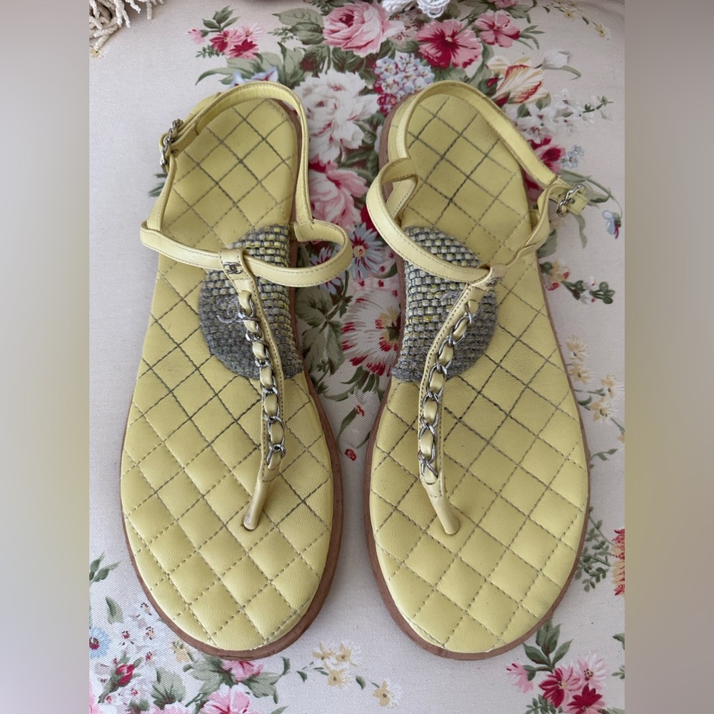 Authentic Chanel Sandals.